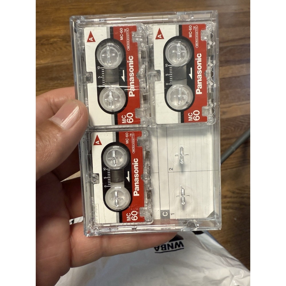 Panasonic Micro Cassette MC-60 Tapes Lot Of‎ 3